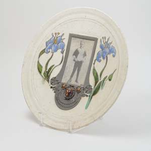 Raku Plate with Photo by Marc Sijan  Image: Photo credit: Alexis Oltmer