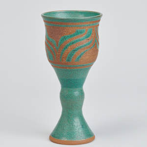Blue-Green Goblet by Sally Ann Endleman  Image: Photo credit: Alexis Oltmer