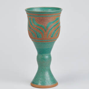 Blue-Green Goblet by Sally Ann Endleman  Image: Photo credit: Alexis Oltmer