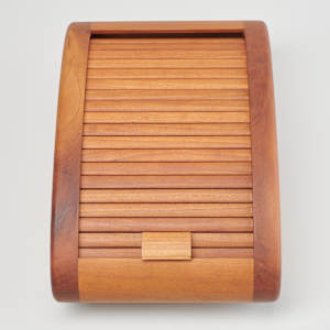 Small Cherry Oval Tambour Box by Bruce Erdman  Image: Photo credit: Alexis Oltmer