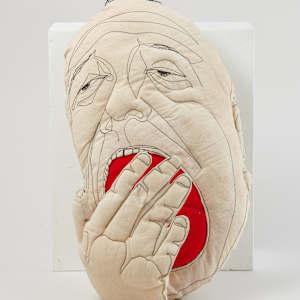 Yawning Person Pillow by The Sociable Workshop