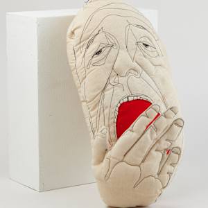 Yawning Person Pillow by The Sociable Workshop  Image: Photo credit: Alexis Oltmer