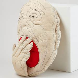 Yawning Person Pillow by The Sociable Workshop  Image: Photo credit: Alexis Oltmer