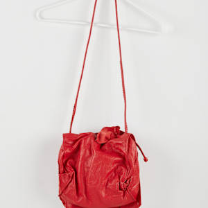 Red Leather Purse by Audrey Rubin  Image: Photo credit: Alexis Oltmer