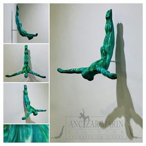 Divers - Blue Stripes by Ancizar Marin 