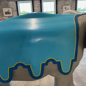 Joseph Cotler - Hand-Carved Basswood Elephant by Joseph Cotler, Image 6.