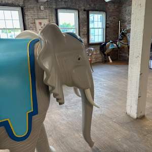 Joseph Cotler - Hand-Carved Basswood Elephant by Joseph Cotler, Image 8.