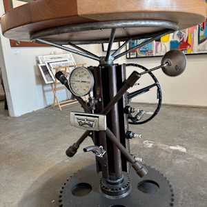 "Gear Head" Large Cocktail Table by Rob Seltzer, Image 2.