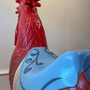 Joseph Cotler - Hand-Carved Basswood Rooster by Joseph Cotler 