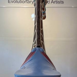 Joseph Cotler - Hand-Carved Basswood Giraffe by Joseph Cotler 