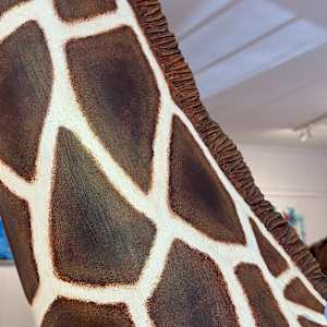 Joseph Cotler - Hand-Carved Basswood Giraffe by Joseph Cotler 