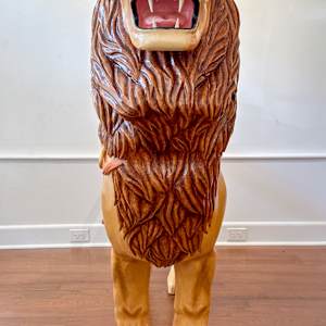 Joseph Cotler - Hand-Carved Basswood Lion by Joseph Cotler, Image 3.