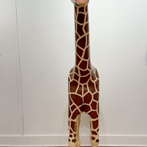 Joseph Cotler - Hand-Carved Basswood Young Giraffe #1 by Joseph Cotler 