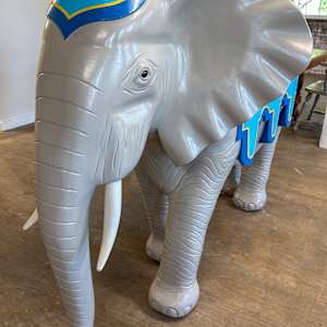 Joseph Cotler - Hand-Carved Basswood Elephant by Joseph Cotler, Image 12.