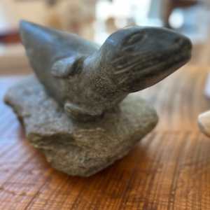 Basking Seal - Greenstone and Basalt by Richard Arnold 