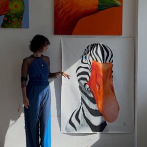 Waterfowl Zebra by Ivanka Nechyporuk 