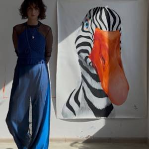 Waterfowl Zebra by Ivanka Nechyporuk 