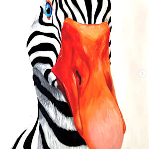 Waterfowl Zebra by Ivanka Nechyporuk
