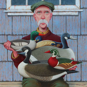 Wooden Flock by Fred Calleri