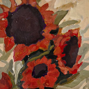Orange/Red Sun Flowers by Kelly Willard, Image 1.