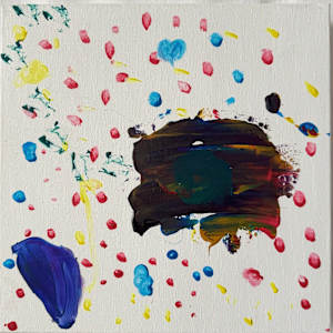 “Los puntos y el cerdito fantasma” by Isabella Yaruro, Image 1.
