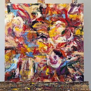 Study of a Bouquet of Flowers XXI – Light and Warmth Field by CHRISTOPH MUELLER 