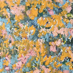 Study of a Bouquet of Flowers XXIX – Yellow and Blue Breathing Field by CHRISTOPH MUELLER