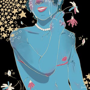 williams, digital illustration, 2022, bloom by Bennie Williams