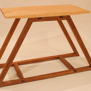 Walnut & Maple Table by Jack Unger