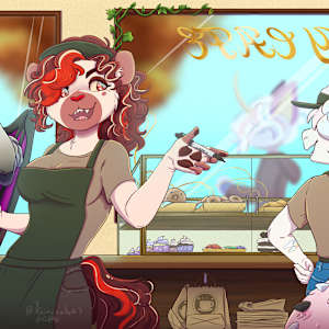 Lively Cafe by Cat M. V.