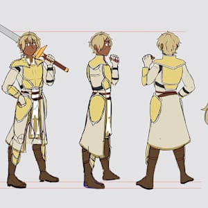 Character Sheet: Chris by Cat M. V.  Image: Work In Progress: Chris