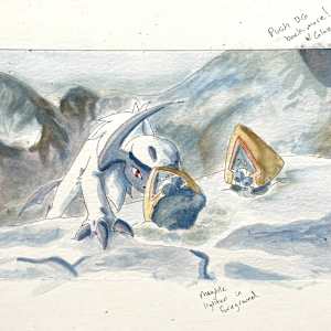 Creatures in the Snow by Cat M. V.  Image: Test Sketch