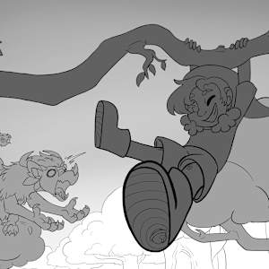 Hang on, Teeny! by Cat M. V.  Image: Greyscale