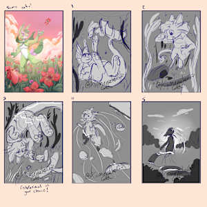 Underwater Fun by Cat M. V.  Image: Thumbnail Sketches