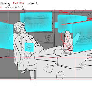 Symphony TAS: Sakuga Storyboard by Cat M. V., Image 1.