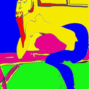 Digital by Figurative expressionist painter Danièle Lamarche-Sarvia  Image: 2008 Melbourne 