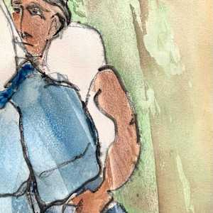 The Practice by Figurative expressionist painter Danièle Lamarche-Sarvia  Image: the catch