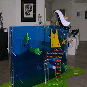 Sky Is The Limit by Danièle Lamarche-Sarvia neo figurativism, figurative expressionism  painter