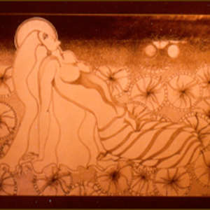 Mermaid by Danièle Lamarche-Sarvia neo figurativism, figurative expressionism  painter, Image 1.
