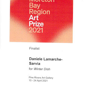 Rabbits/ Winter Dish by Danièle Lamarche-Sarvia neo figurativism, figurative expressionism  painter, Image 2.