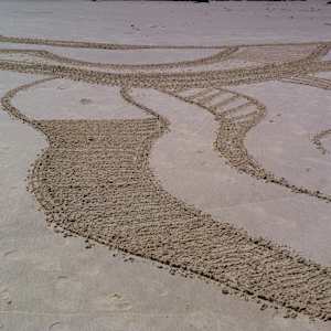 Sand Play/high tide/low tide by Danièle Lamarche-Sarvia neo figurativism, figurative expressionism  painter