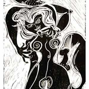 Je Djinn by Danièle Lamarche-Sarvia neo figurativism, figurative expressionism  painter