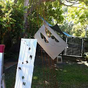 Fire sculpture by Danièle Lamarche-Sarvia neo figurativism, figurative expressionism  painter  Image: 3months in the making finding the forms the proportions 