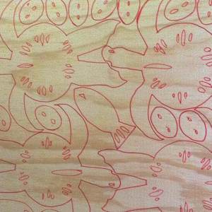 Fire sculpture by Danièle Lamarche-Sarvia neo figurativism, figurative expressionism  painter  Image: deciding of the amount of elements their size etc