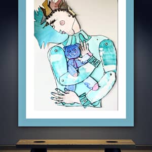 Gaètan Father Figure by Danièle Lamarche-Sarvia neo figurativism, figurative expressionism  painter  Image: so many men so early in my life and none of them my  genetic father but Gaetan was my first love