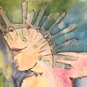 Haunted by Figurative expressionist painter Danièle Lamarche-Sarvia  Image: universal 