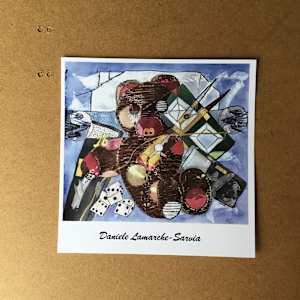 Nounours by Danièle Lamarche-Sarvia neo figurativism, figurative expressionism  painter  Image: carton d'invitation  edition 50