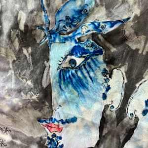 Moustache by Danièle Lamarche-Sarvia neo figurativism, figurative expressionism  painter