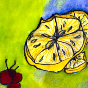 Citronade by Danièle Lamarche-Sarvia neo figurativism, figurative expressionism  painter, Image 1.