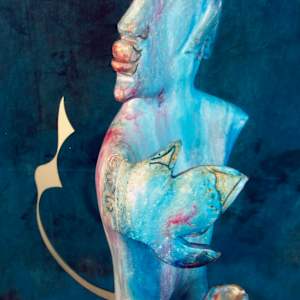 Je Djinn by Danièle Lamarche-Sarvia neo figurativism, figurative expressionism  painter